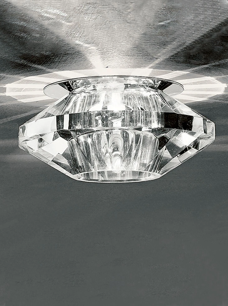20w Faceted Crystal Glasschrome Downlight | Washington Lighting and Interiors 20w Faceted Crystal Glasschrome Downlight | Washington Lighting and Interiors