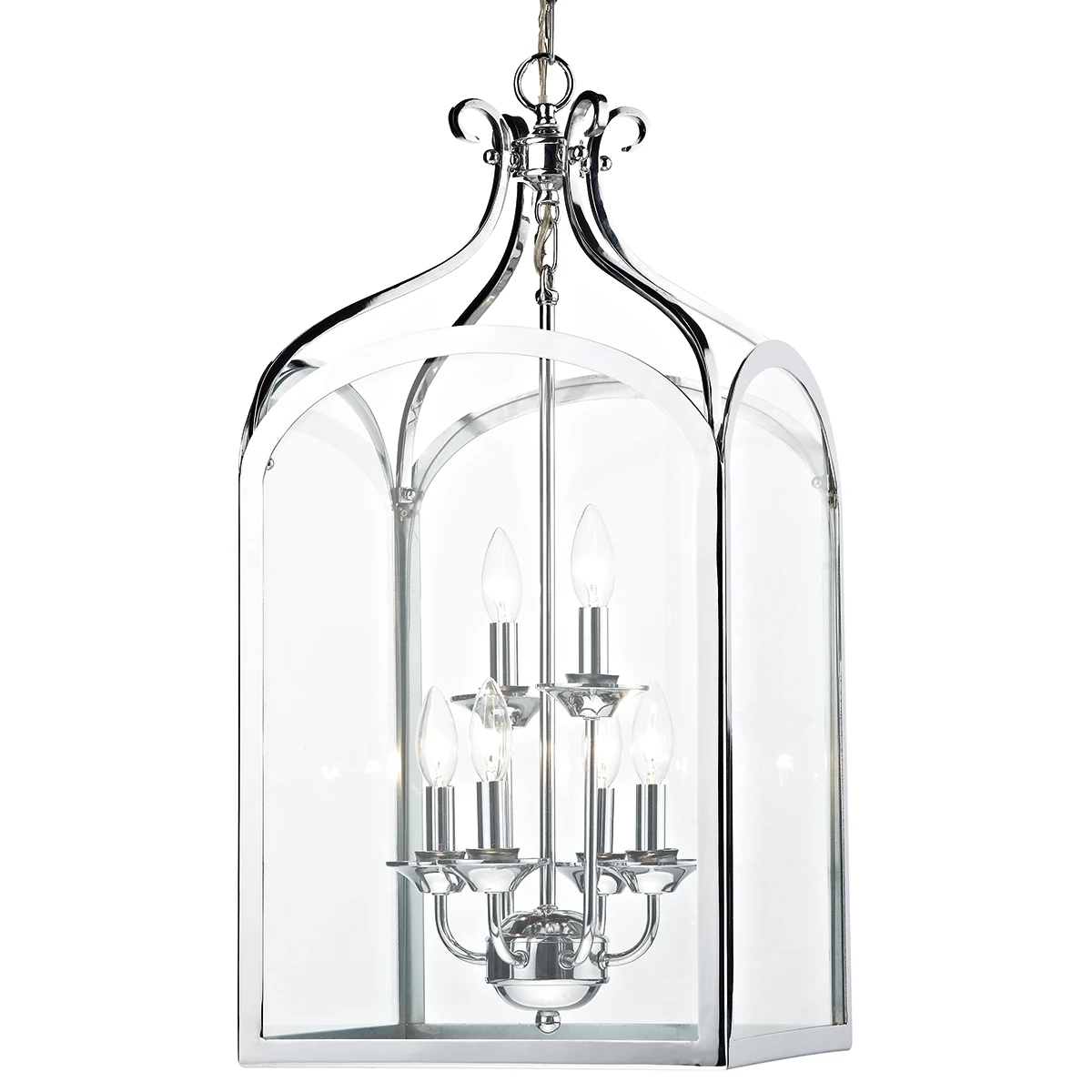 6 Light Pendant Polished Chrome | Washington Lighting and Interiors 6 Light Pendant Polished Chrome | Washington Lighting and Interiors