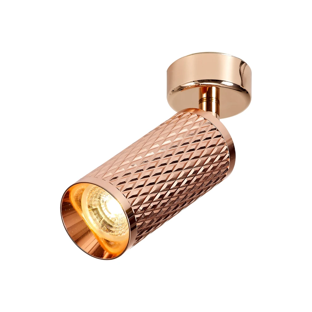 Shirl Surface Mounted Spot Light 1 X Gu10 Rose Gold | Washington Lighting and Interiors Shirl Surface Mounted Spot Light 1 X Gu10 Rose Gold | Washington Lighting and Interiors