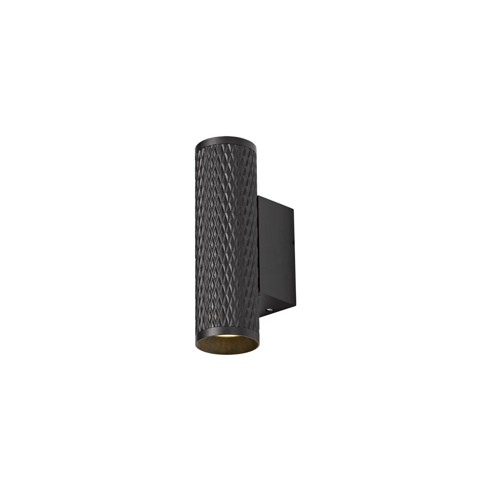 Shirl Wall Lamp 2 X Gu10 Sand Black | Washington Lighting and Interiors Shirl Wall Lamp 2 X Gu10 Sand Black | Washington Lighting and Interiors