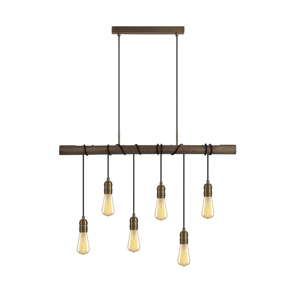 Taplow Pendant 6 X E27 Medium Oakantique Brass | Washington Lighting and Interiors Taplow Pendant 6 X E27 Medium Oakantique Brass | Washington Lighting and Interiors