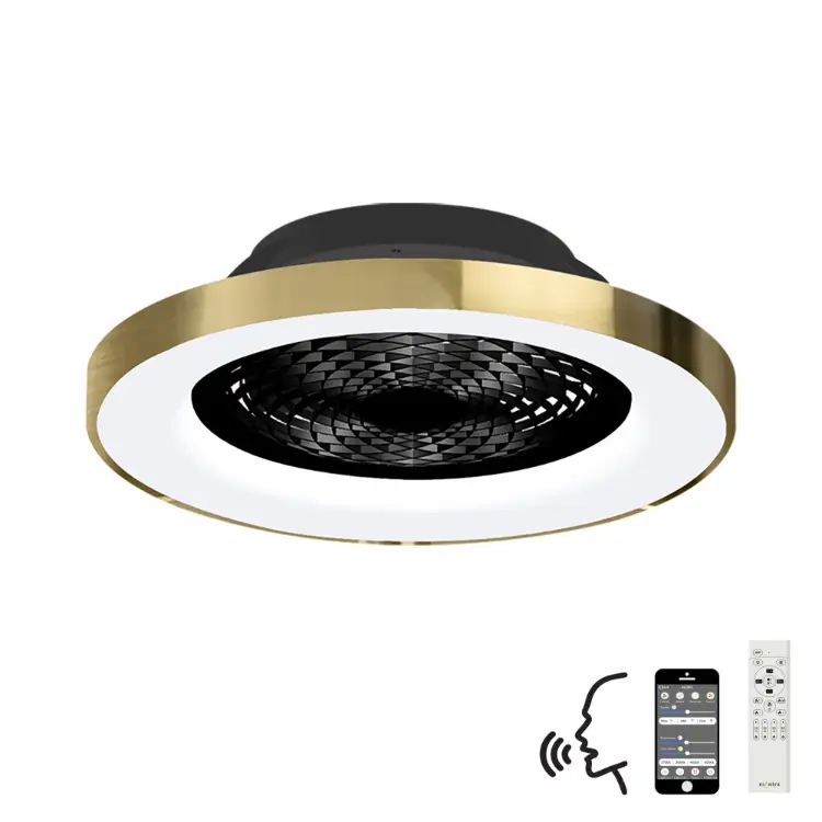 70w Led Dimmable Ceiling Light with Built-in 35w Dc Fan Cw Remote Control App & Alexagoogle Voice Control 3900lm Goldblack 5yrs Warranty | Washington Lighting and Interiors 70w Led Dimmable Ceiling Light with Built in 35w Dc Fan Cw Remote Control App & Alexagoogle Voice Control 3900lm Goldblack 5yrs Warranty | Washington Lighting and Interiors