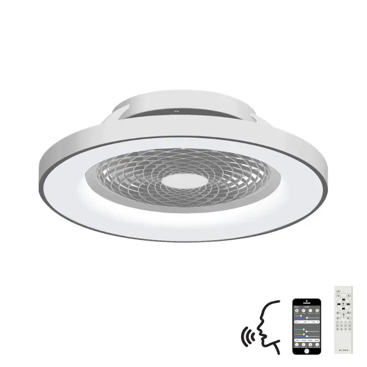 70w Led Dimmable Ceiling Light with Built-in 35w Dc Fan Cw Remote Control App & Alexagoogle Voice Control 3900lm Silver 5yrs Warranty | Washington Lighting and Interiors 70w Led Dimmable Ceiling Light with Built in 35w Dc Fan Cw Remote Control App & Alexagoogle Voice Control 3900lm Silver 5yrs Warranty | Washington Lighting and Interiors