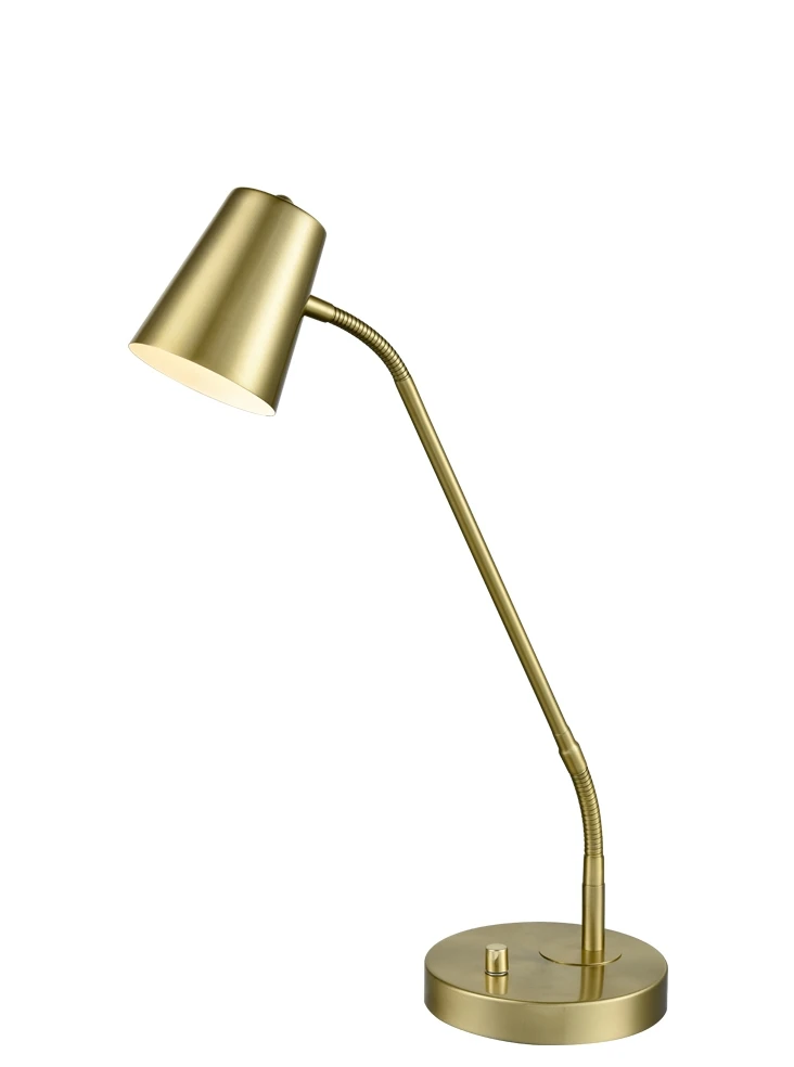 Traditional Flex Arm Desk Lamp in Gold | Washington Lighting and Interiors Traditional Flex Arm Desk Lamp in Gold | Washington Lighting and Interiors