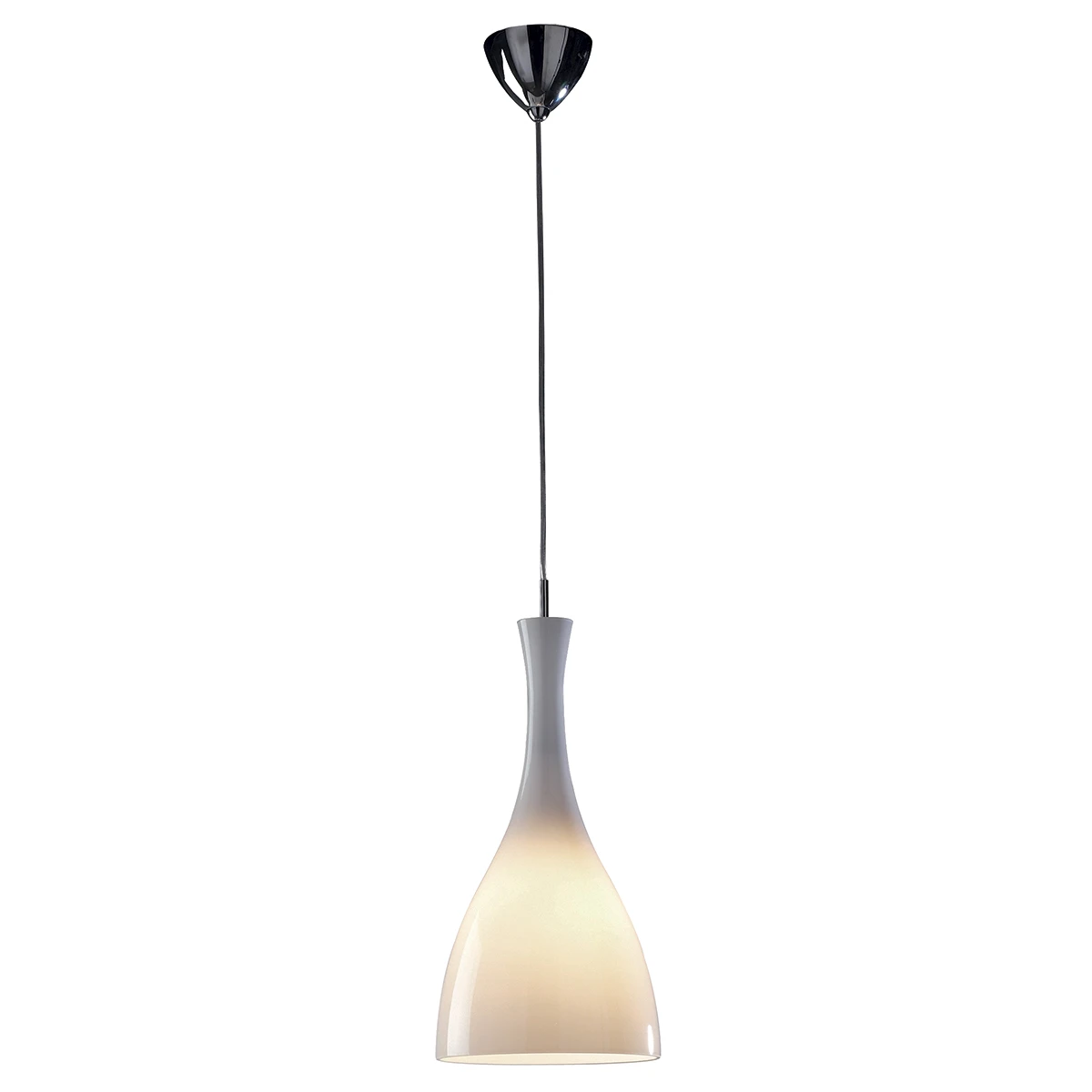 Modern Single Light Pendant in a White Finish | Washington Lighting and Interiors Modern Single Light Pendant in a White Finish | Washington Lighting and Interiors