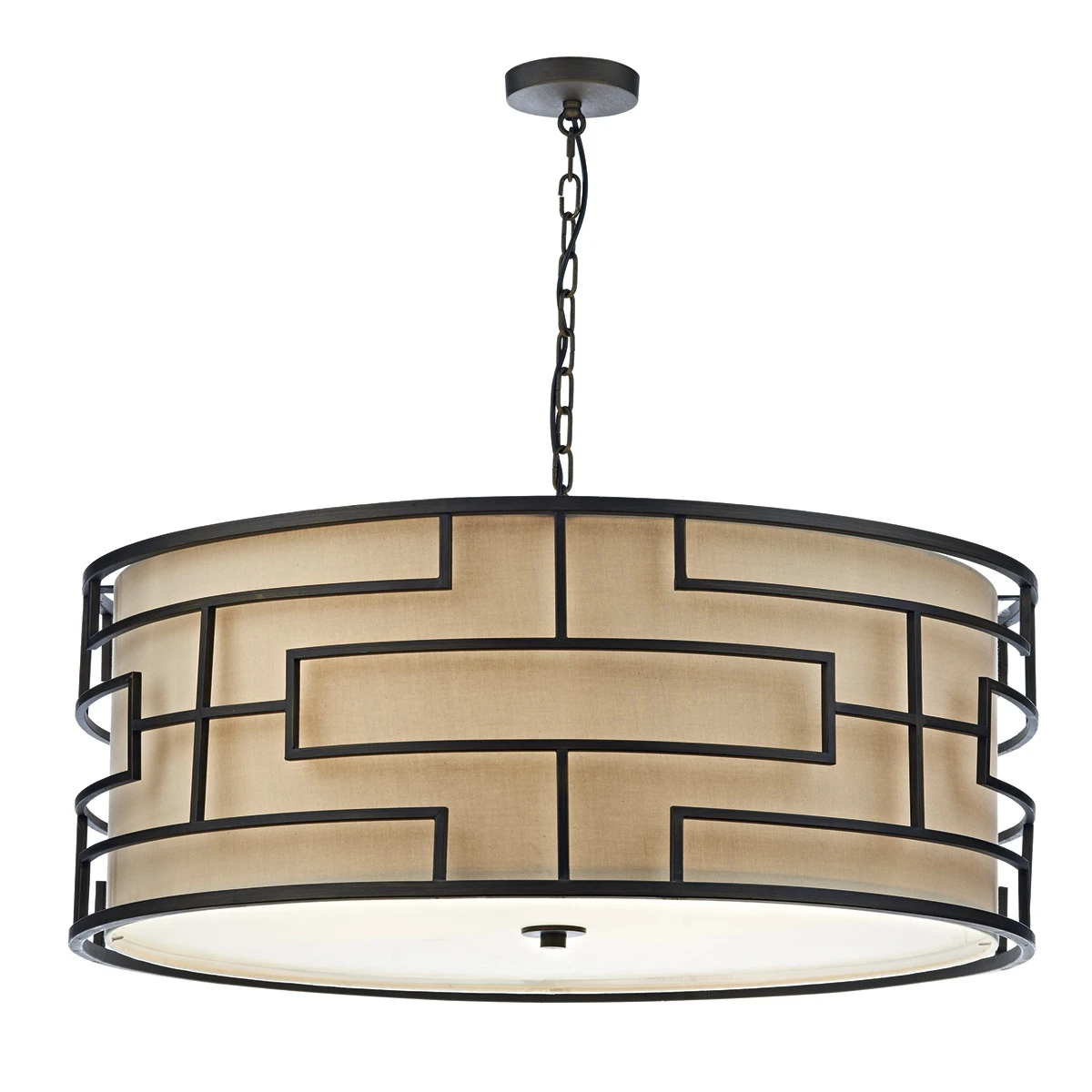 90cm 6 Light Ceiling Pendant in Bronze | Washington Lighting and Interiors 90cm 6 Light Ceiling Pendant in Bronze | Washington Lighting and Interiors
