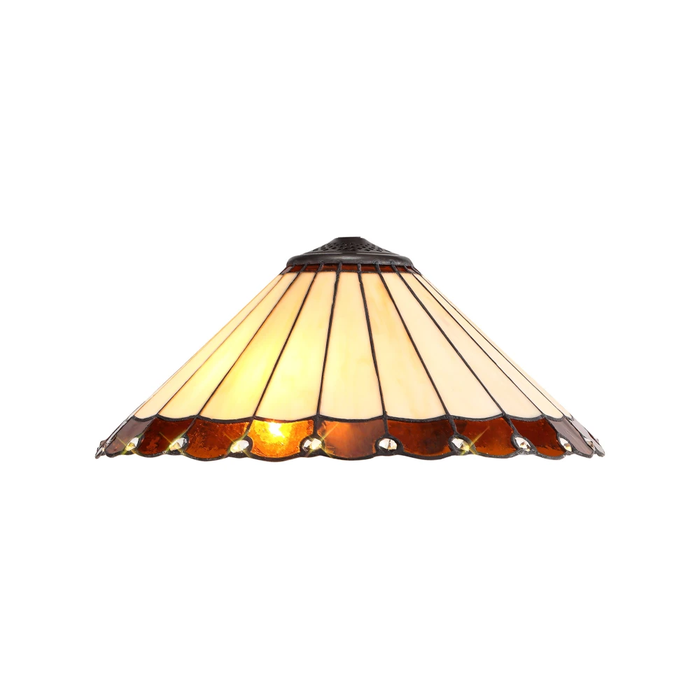 Uplands Tiffany 40cm Shade Only Suitable for Pendantceilingtable Lamp Ambercreamcrystal | Washington Lighting and Interiors Uplands Tiffany 40cm Shade Only Suitable for Pendantceilingtable Lamp Ambercreamcrystal | Washington Lighting and Interiors