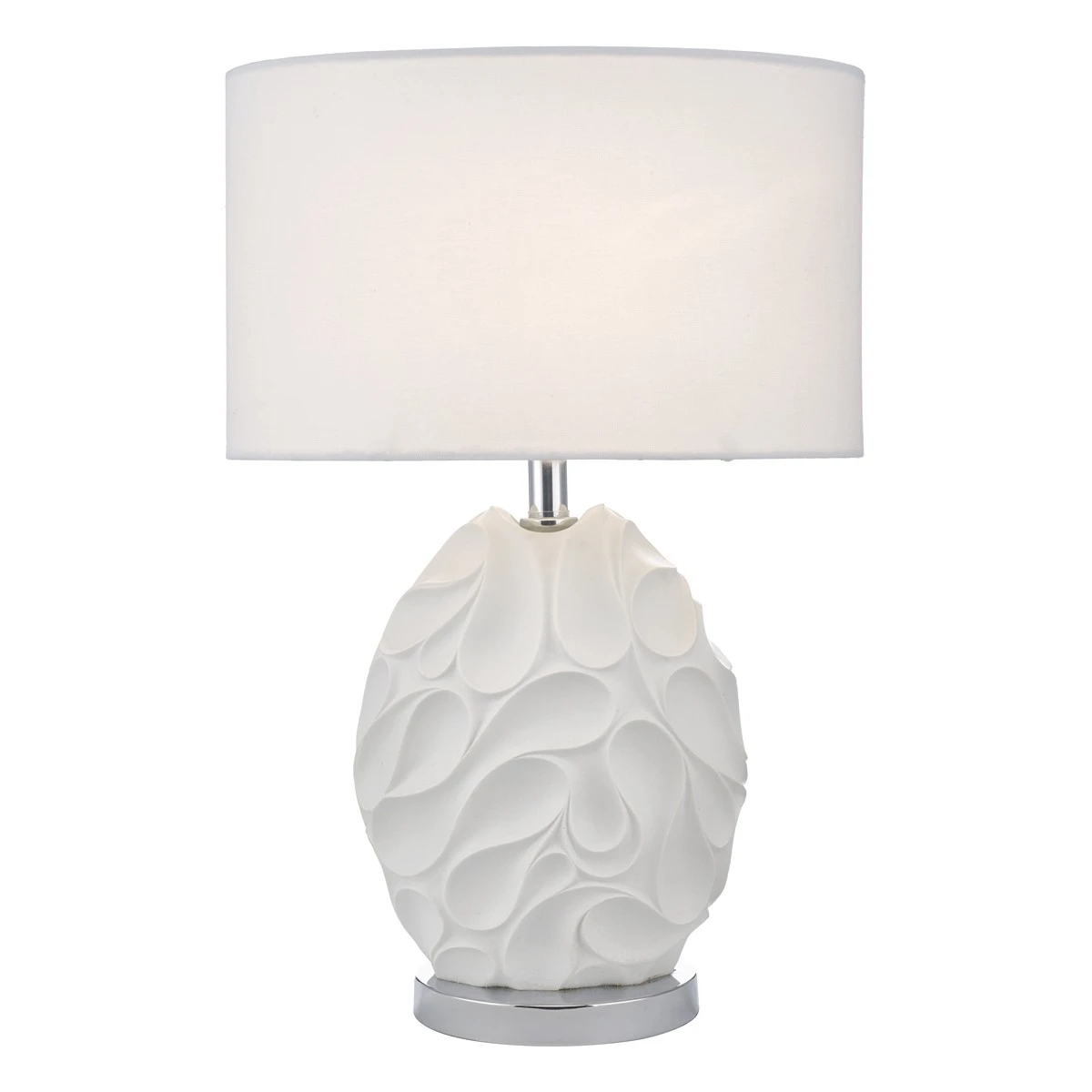 Table Lamp White Oval Complete with Shade | Washington Lighting and Interiors Table Lamp White Oval Complete with Shade | Washington Lighting and Interiors